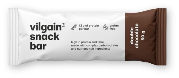 Vilgain Snack Bar – dvojitá čokoláda 50 g