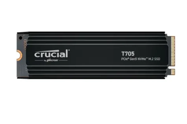CRUCIAL T705 1TB / M.2 SSD 2280 / PCIe 5.0 / R:13600MBs / W:10200MBs / Heatsink / 5y (CT1000T705SSD5)