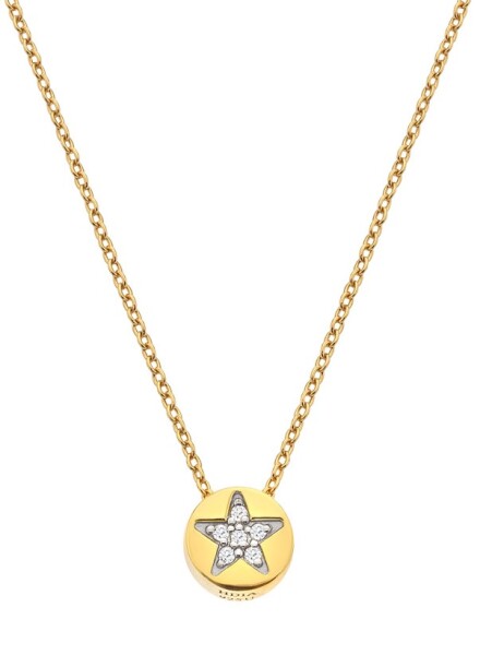 Hot Diamonds Pozlátený náhrdelník s diamantom a topazmi Jac Jossa Soul DP919 (retiazka, prívesok)