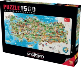 ANATOLIAN Panoramatické puzzle Mapa Turecka