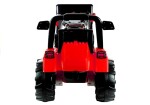 Mamido Detský elektrický traktor Power s radlicou červený