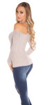 Sexy KouCla fine knit coldshoulder sweater Einheitsgroesse