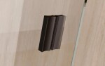 BESCO - Walk-in sprchovací kút VAYO BLACK - FARBA rámu - Čierna, Rozmer A - 140, Rozmer C - 200, Smer zatvárania - Univerzálne Ľavé / Pravé, Výplň - Číre bezpečnostné sklo - 8 mm BCVAYO140BC