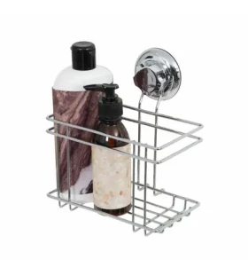 Compactor Bestlock Polička do kúpeľne s prísavkou chrómová / bez vŕtania (RAN4682)