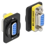 DeLock D-Typ modul DB9 - DB9 čierna / Redukcia / plochá / plast (86705)