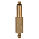 KS Tools 150.2345 Adaptér (dlhý) vonkajší závit M8x1,0 a 1/4" hadicová prípojka s tesniacim krúžkom; 150.2345
