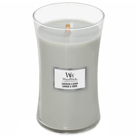 WoodWick Lavender amp; Cedar 609.5g - váza veľká / doba horenia: až 120 h (5038581103068)