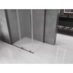 MEXEN/S - Velar L sprchovací kút, posuvné dvere 100 x 70, dekor, grafit metal 871-100-070-33-95