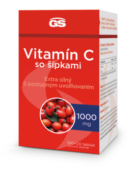GS Vitamín C 1000+šípky, 100+20 tbl