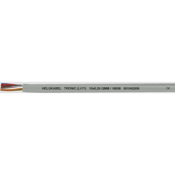 HELU 18001-1000 dátový kábel LiYY 2 x 0.14 mm² sivá 1000 m; 18001-1000