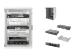 Digitus sieťová sada 10" svetlo šedá / Rack skriňa 9U / 8portový switch / CAT6 patch panel / PDU (DN-10-SET-2)