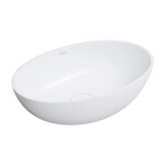 OMNIRES - SHELL M+ umývadlo na dosku, 50 x 32 cm, biela mat SHELL500UNBM