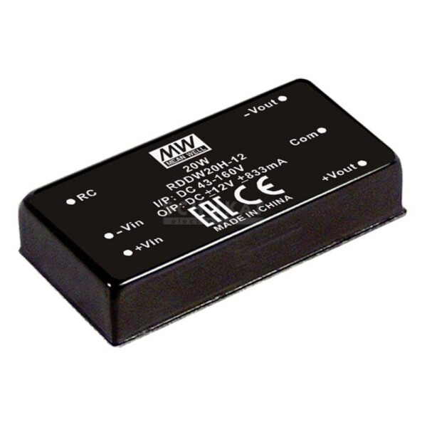 MEAN WELL RDDW20G-05 DC / DC menič napätia 2 A 20 W Počet výstupov: 2 x; RDDW20G-05