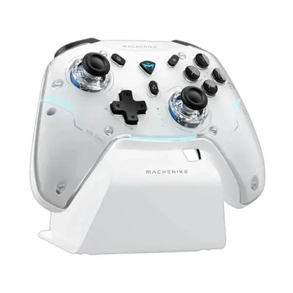 Machenike G5Pro Max biela / Bezdrôtový herný ovládač s nabíjacou stanicou / Bluetooth / 2.4GHz / Switch/Switch 2 / Android (208948)