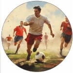 Jedlý papier bežiaci futbalista 19,5 cm - Pictu Hap