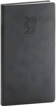 NOTIQUE Aprint 2027 čierny / Vreckový diár / 9 × 15,5 cm