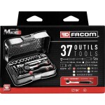 Facom sada GOLA adaptérov / redukciou, 1/4 (6,3 mm), 37-dielna, R.161-6P6PB; R.161-6P6PB