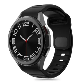 Tech-Protect Silicone Line čierna / Remienok / pre Samsung Galaxy Watch 4/5/5 Pro/6/7/FE / Silikónový
