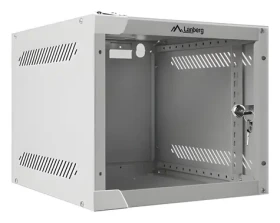 Lanberg WF10-2304-10S sivá / Nástenný rozvádzač 10" / 4U / 280x310 mm / nosnosť 20 kg / IP20 (WF10-2304-10S)