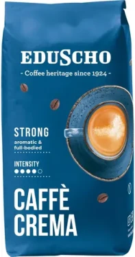 Eduscho Caffe Crema Strong 1 kg / Zrnková káva / stredne pražená / intenzita 4/5 (4061445292340)