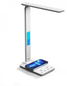 MED MT222 biela / LED stolná lampa / Indukčná nabíjačka (MT222)