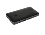 IcyBox IB-DK2108M-C 8v1 Hub s M-Key slotom čierna / 2x USB-C / 3x USB / microSD amp; SD čítačka / HDMI (60794)