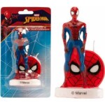 Tortová figúrka Spiderman so sviečkou 9cm - Dekora