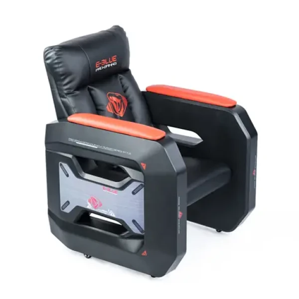 E-BLUE EEC338 Auroza Herná sofa čierno-červená / syntetická koža / nosnosť až 200 kg (MGEBH38SA000)