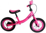 Mamido Odrážadlo R3 ružové R-Sport 12" s brzdou a zvončekom