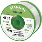 Stannol HF34 1,6% 1,0MM FLOWTIN TC CD 250G spájkovací cín bez olova cievka, bez olova Sn99,3Cu0,7 ORM0 250 g 1 mm; 580103