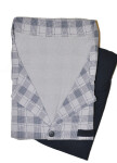 Cornette 114 long/r 3XL-5XL pánske pyžamo bez zipsu šedá 5XL