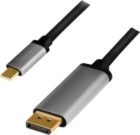 LogiLink CUA0100 čierno-strieborná / Kábel USB-C - HDMI / 4K 3840x2160 60Hz / 1,8 m (CUA0100)