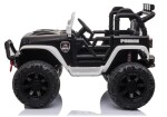 Mamido Detské elektrické autíčko Jeep Power Polícia čierno-biele