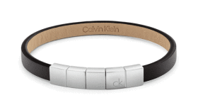 Calvin Klein Módny kožený náramok Minimalistic Squares 35100062