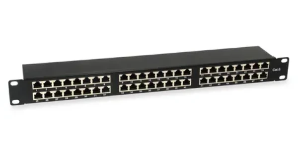 Equip Patchpanel 48x RJ-45 čierna / Patch panel / 19 "/ Cat6 FTP / 1U / 250 MHz (326449)