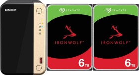Qnap TS-264-8G + 2x Seagate IronWolf 6TB (ST6000VN006)