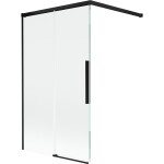 MEXEN/S - Rox vaňová zástena 2-krídlová posuvná 100 x 150, transparent, čierna 8C9-100-003-70-00