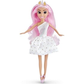 Zuru Víla jednorožec Sparkle Girlz v kornútku ružové vlasy