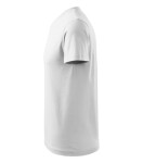 Tričko s výstrihom do V unisex biele L