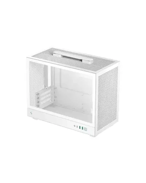 DEEPCOOL CH160 PLUS biela / Počítačová skriňa / Mini Tower / mATX / Temperované sklo / 2x USB-A 3.2 Gen2 + USB-C (R-CH160-WHNGM0-G)