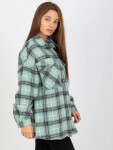 Dámske tričko DN KS 3967.92 Mint s čiernou - FPrice L světle zelená - černá