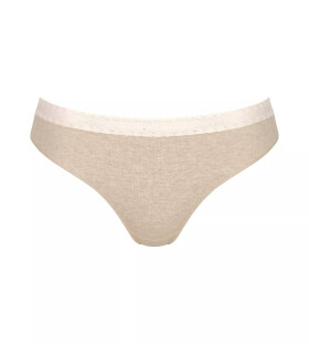 Dámske nohavičky GO Ribbed R Tai C2P - GRAY - sv. béžová M013 - SLOGGI GRAY S
