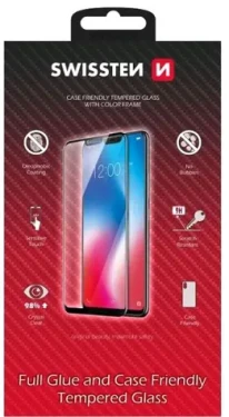 SWISSTEN FULL GLUE COLOR FRAME CASE FRIENDLY sklo pre SAMSUNG GALAXY A34 5G čierna (54501836)