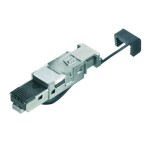 Weidmüller IE-PS-RJ45-FH-BK-P dátový zástrčkový konektor pre senzory - aktory, 1132060000, 10 ks; 1132060000