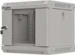 Lanberg WF11-3304-10S sivá / Nástenná skriňa / 10" / 4U / 300x300 mm / sklenené dvere / ploché balenie (WF11-3304-10S)