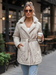 Dámska prechodná bunda TY5587 krémová - FashionStreet XXL