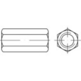 TOOLCRAFT 156903 spojovacia objímka M30 60 mm ocel glavanizované zinkom 10 ks; 156903