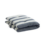 MADAM STOLTZ Bavlnený matrac Blue / white / grey 60 × 100 cm