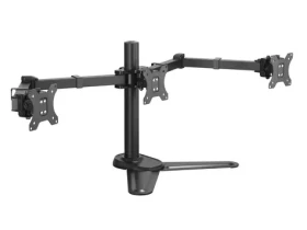 Equip stolný stojan pre 3 monitory čierna / Stolný stojan / 17-27" / nosnosť 21 kg / VESA 75-100 / 360° (650125)