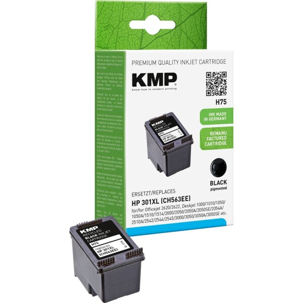 KMP KMP H75 ink cartridge black compatible with HP CH 563 EE - 1719,4001